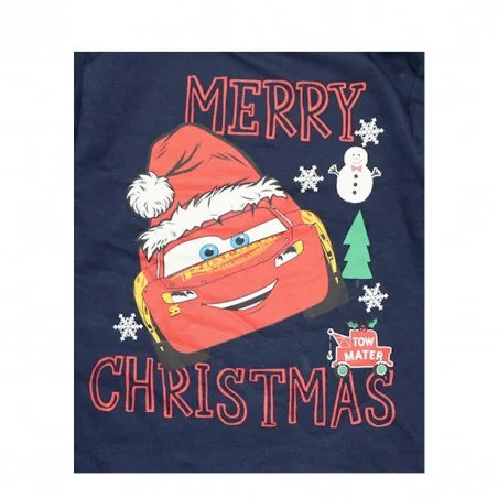 Disney Cars παιδικό χριστουγεννιάτικο μπλουζάκι (HU1323NAVY)