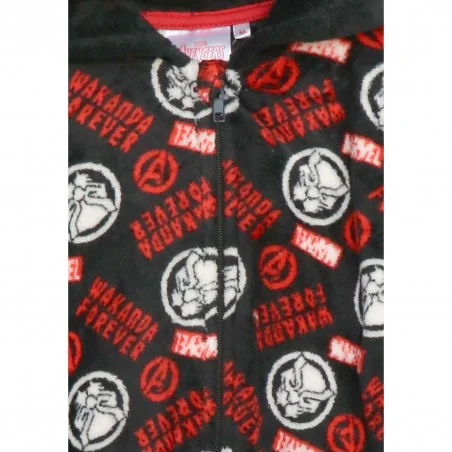 Marvel Avengers- Black Panther ολόσωμη πιτζάμα fleece coral για αγόρια (TH2157B) Marvel Avengers- Black Panther ολόσωμη πιτζάμα fleece coral για αγόρια (TH2157B)