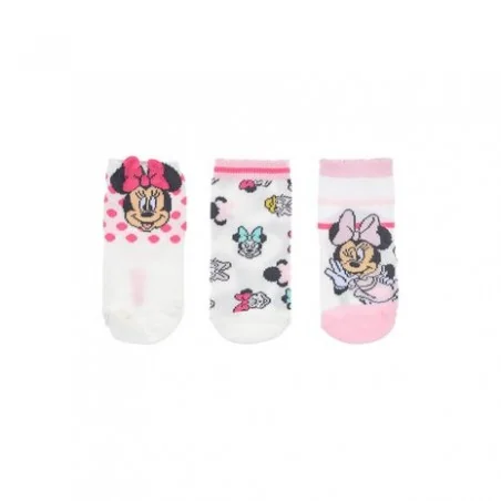 Βρεφικές Κοντές Κάλτσες Disney Minnie Mouse - Σετ 3 Ζευγάρια (Λευκό/Ροζ/Πουά) (VH0601 white) Βρεφικές Κοντές Κάλτσες Disney Minnie Mouse - Σετ 3 Ζευγάρια (Λευκό/Ροζ/Πουά) (VH0601 white)