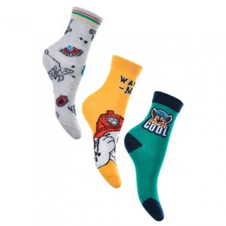 Paw Patrol παιδικές κάλτσες σετ 3 ζευγάρια (VH0620 green)