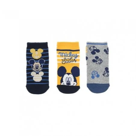 Βρεφικές Κοντές Κάλτσες Disney Mickey Mouse "Sailor" - Σετ 3 Ζευγάρια (Κίτρινο/Navy/Γκρι) (VH0661 navy) Βρεφικές Κοντές Κάλτσες Disney Mickey Mouse "Sailor" - Σετ 3 Ζευγάρια (Κίτρινο/Navy/Γκρι) (VH0661 navy)