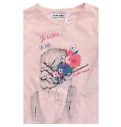 NAF NAF Μακρυμάνικο μπλουζάκι για κορίτσια (NNHS1072LPINK)