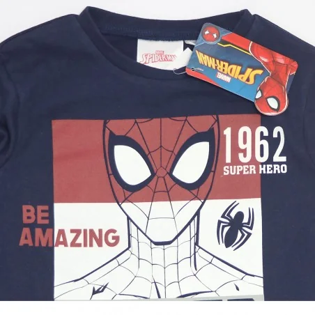 Marvel Spiderman Μακρυμάνικο μπλουζάκι για αγόρια (HU1005 Navy)