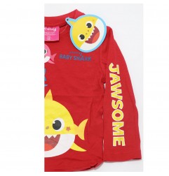 Baby Shark παιδικό μπλουζάκι για αγόρια (BS 52 02 003 RED) - Μπλουζάκια Μακρυμάνικα (μακό)