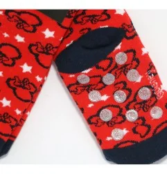 Disney Minnie Mouse Παιδικές Αντιολισθητικές Κάλτσες πετσετέ για κορίτσια (VH0657 red)