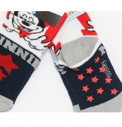 Disney Minnie Mouse Παιδικές Αντιολισθητικές κάλτσες πετσετέ για κορίτσια (VH0657 navy)