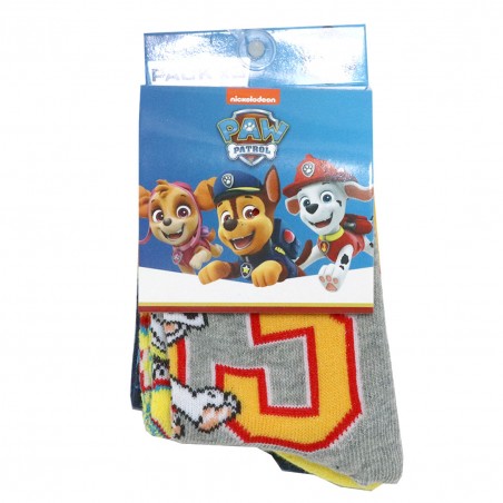 Paw Patrol παιδικές κάλτσες σετ 3 ζευγάρια (VH0633 grey)