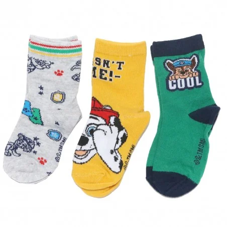 Paw Patrol παιδικές κάλτσες σετ 3 ζευγάρια (VH0620 green)