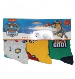 Paw Patrol παιδικές κάλτσες σετ 3 ζευγάρια (VH0620 green)
