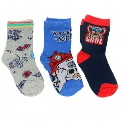 Paw Patrol παιδικές κάλτσες σετ 3 ζευγάρια (VH0620 navy) - Κάλτσες κανονικές αγόρι