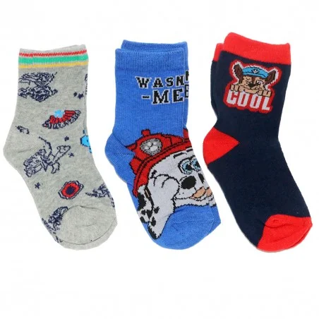 Paw Patrol παιδικές κάλτσες σετ 3 ζευγάρια (VH0620 navy) - Κάλτσες κανονικές αγόρι