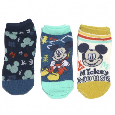 Disney Baby Mickey Mouse βρεφικές κάλτσες σετ 3 ζευγάρια (VH0681 navy) - Βρεφικές Κάλτσες αγόρι