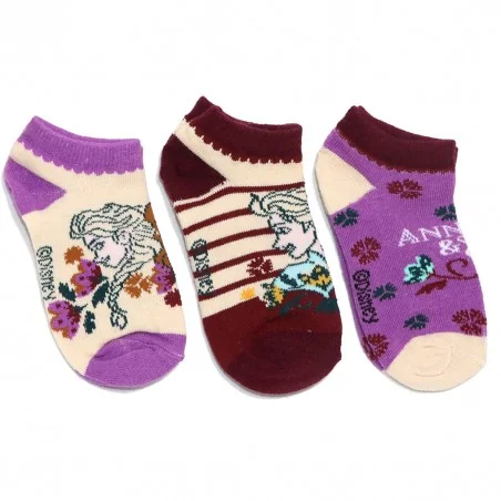 Disney Frozen παιδικές κοντές κάλτσες σετ 3 ζευγάρια (VH0604 purple) Disney Frozen παιδικές κοντές κάλτσες σετ 3 ζευγάρια (VH0604 purple)