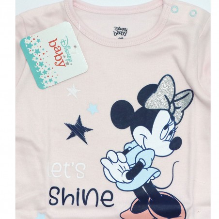 Disney Baby Minnie Mouse Βρεφικό βαμβακερό μπλουζάκι (DIS MF 51 02 1322)