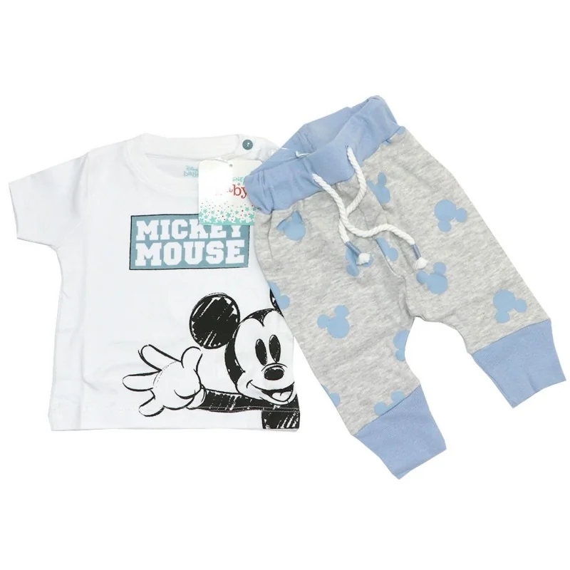 Βρεφικό Σετ Disney "Mickey Mouse" - Λευκή Μπλούζα & Γκρι Παντελονάκι (100% Βαμβάκι) (DIS BMB 51 12 8672) Βρεφικό Σετ Disney "Mickey Mouse" - Λευκή Μπλούζα & Γκρι Παντελονάκι (100% Βαμβάκι) (DIS BMB 51 12 8672)