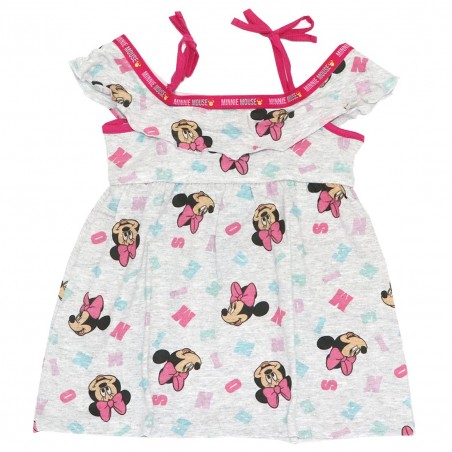 Disney Minnie Mouse Παιδικό καλοκαιρινό Φορεματάκι (DIS MF 52 23 9631 grey) - Καλοκαιρινά φορέματα