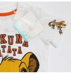 Disney Baby Lion King "Hakuna Matata" Βρεφικό Καλοκαιρινό Σετ - T-shirt & Σορτσάκι - 100% Βαμβάκι (DIS KL 51 12 A081) - Καλοκ...