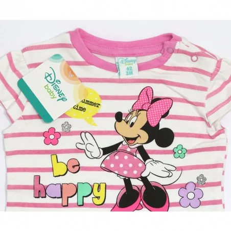 Disney Baby Βρεφικό Καλοκαιρινό Σετ Minnie Mouse "Be Happy" – Ριγέ Μπλούζα & Σορτς – Ροζ (DIS MF 51 12 1184A) Disney Baby Βρεφικό Καλοκαιρινό Σετ Minnie Mouse "Be Happy" – Ριγέ Μπλούζα & Σορτς – Ροζ (DIS MF 51 12 1184A)