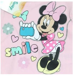 Disney Baby Βρεφικό Βαμβακερό Σετ Minnie Mouse "Smile" – Μπλούζα με Βολάν & Εμπριμέ Σορτς – Ροζ/Φούξια (DIS MF 51 12 1176A) -...
