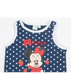 Βρεφικό Σετ Disney Baby Minnie Mouse - Καλοκαιρινό Φορμάκι & Μπλουζάκι (100% Βαμβάκι) (AQE0001Α) - Καλοκαιρινά Σετ
