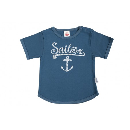 Makoma Βρεφικό Κοντομάνικο μπλουζάκι για αγόρια Blue Sea G - Sailor (22226G Navy) - Κοντομάνικα μπλουζάκια