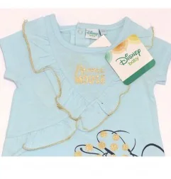 Disney Baby Βρεφικό Βαμβακερό Φόρεμα Minnie Mouse με Βολάν – Γαλάζιο (SE0117) - Φορέματα & Φούστες