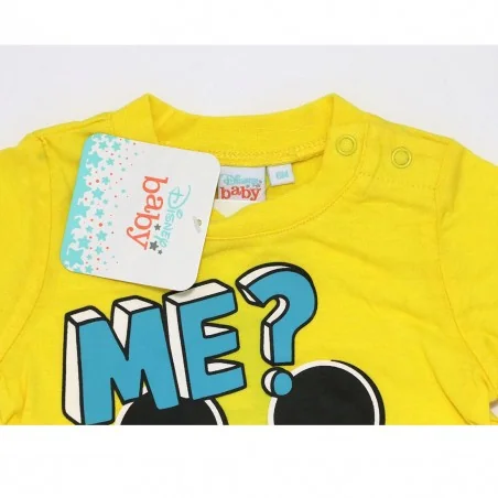 Disney Baby Mickey Mouse Βρεφικό Κοντομάνικο Μπλουζάκι 100% Βαμβακερό – "Me? Never!" Yellow (ET0140) Disney Baby Mickey Mouse Βρεφικό Κοντομάνικο Μπλουζάκι 100% Βαμβακερό – "Me? Never!" Yellow (ET0140)