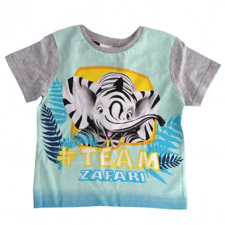 Zafari Κοντομάνικο Μπλουζάκι για αγόρια (UE6734 GREY) - Κοντομάνικα μπλουζάκια