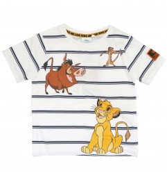 Disney Lion King Κοντομάνικο μπλουζάκι για αγόρια (EV1297 white) - Κοντομάνικα μπλουζάκια