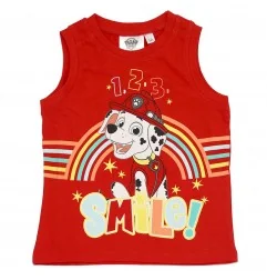 Paw Patrol Αμάνικο μπλουζάκι για αγόρια (EV1186 red) - Αμάνικα μπλουζάκια