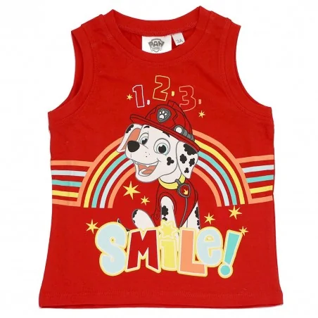 Paw Patrol Αμάνικο μπλουζάκι για αγόρια (EV1186 red) Paw Patrol Αμάνικο μπλουζάκι για αγόρια (EV1186 red)