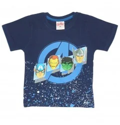 Marvel Avengers κοντομάνικο Μπλουζάκι αγόρια (AV 52 02 380 navy) - Κοντομάνικα μπλουζάκια