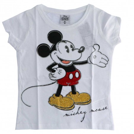 Disney Mickey Mouse Κοντομάνικο Μπλουζάκι για κορίτσια στρας (DIS MFB 52 02 8127) - Κοντομάνικα μπλουζάκια