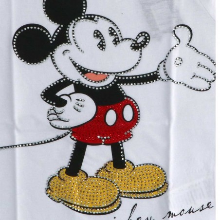 Disney Mickey Mouse Κοντομάνικο Μπλουζάκι για κορίτσια στρας (DIS MFB 52 02 8127)