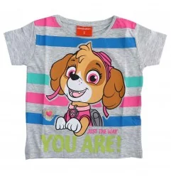 Paw Patrol Κοντομάνικο Μπλουζάκι Για Κορίτσια ( PAW 52 02 1462 grey) - Κοντομάνικα μπλουζάκια