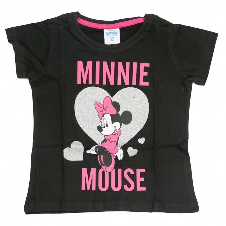 Disney Minnie Mouse Κοντομάνικο Μπλουζάκι για κορίτσια (DIS MF 52 02 9491 black) - Κοντομάνικα μπλουζάκια