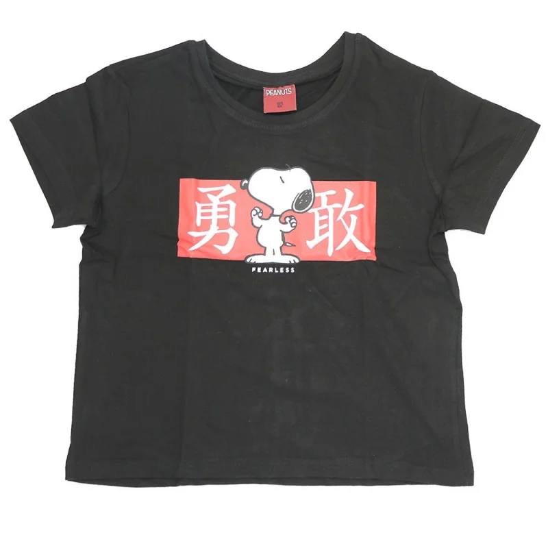 Snoopy κοντομάνικο μπλουζάκι για κορίτσια (SN 52 02 507 black)