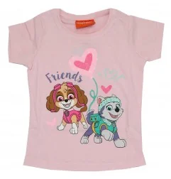 Paw Patrol Κοντομάνικο Μπλουζάκι Για Κορίτσια (PAW 52 02 1798KOM pink) - Κοντομάνικα μπλουζάκια