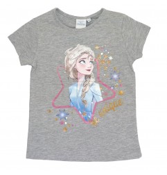 Disney Frozen Κοντομάνικο Μπλουζάκι Για Κορίτσια (EV1016 grey) - Κοντομάνικα μπλουζάκια
