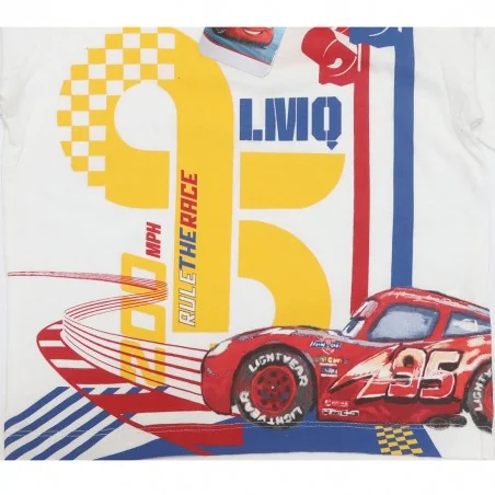 Disney Cars Κοντομάνικο μπλουζάκι για αγόρια (UE1083 White)