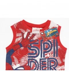 Marvel Spiderman Αμάνικο Μπλουζάκι Για Αγόρια (EV1077 red)