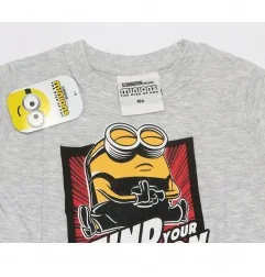 Minions Κοντομάνικο Μπλουζάκι Για αγόρια (MIN 52 02 721 grey)