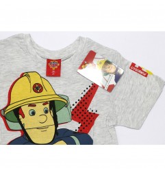 Fireman Sam κοντομάνικο μπλουζάκι για αγόρια (SAM 52 02 140 Grey)