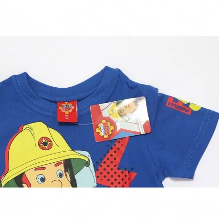 Fireman Sam κοντομάνικο μπλουζάκι για αγόρια (SAM 52 02 140 Blue)
