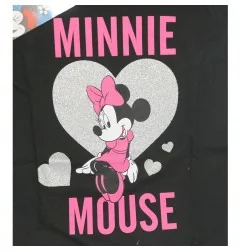 Disney Minnie Mouse Κοντομάνικο Μπλουζάκι για κορίτσια (DIS MF 52 02 9491 black)