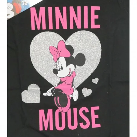 Disney Minnie Mouse Κοντομάνικο Μπλουζάκι για κορίτσια (DIS MF 52 02 9491 black)