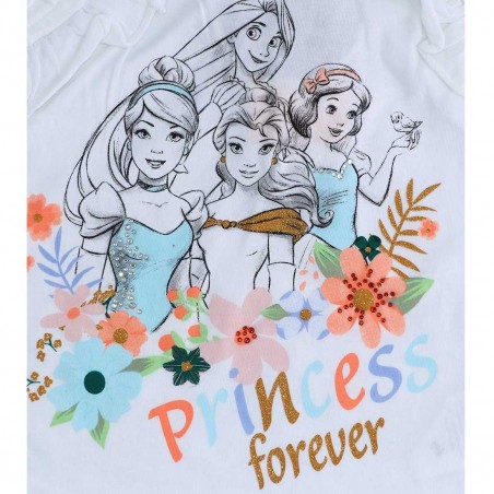 Disney Princess Κοντομάνικο Μπλουζάκι Για Κορίτσια (ET1163 white)