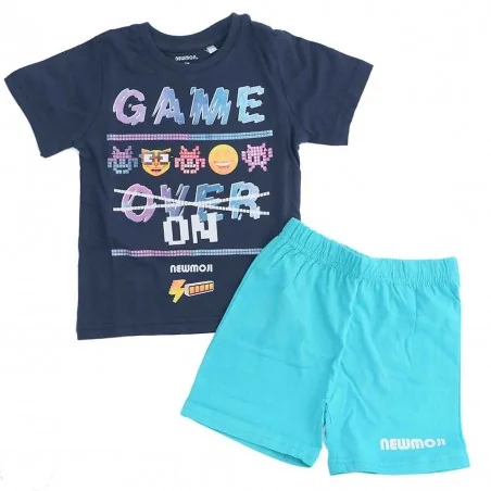 New Emoji Καλοκαιρινή Πιτζάμα Για αγόρια (NM 52 04 003 Navy) - Πιτζάμες Καλοκαιρινές