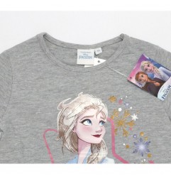 Disney Frozen Κοντομάνικο Μπλουζάκι Για Κορίτσια (EV1016 grey)