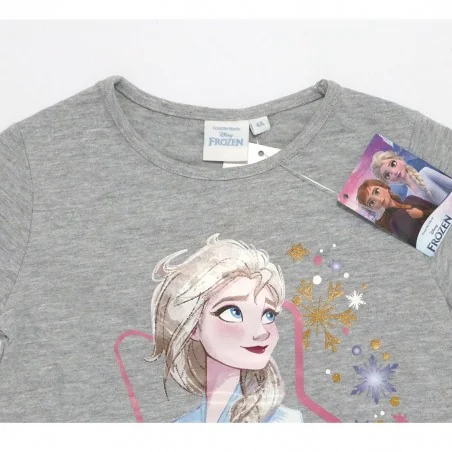 Disney Frozen Κοντομάνικο Μπλουζάκι Για Κορίτσια (EV1016 grey)